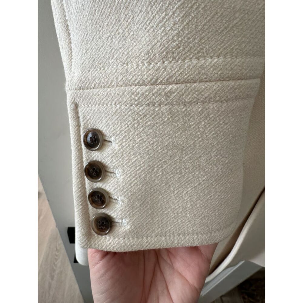 J.Crew Italian Double Cloth Wool Lady Day Coat in Vanilla Size S - Picture 15 of 16